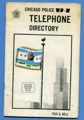 Chicago Police Telephone Directory 1977 - 78