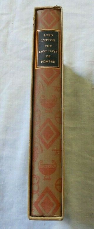 THE LAST DAYS OF POMPEII BY LORD LYTTON 1957 HERITAGE PRESS HARDCOVER & SLIPCASE 2
