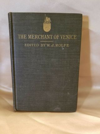 The Merchant Of Venice By William Shakespeare (hard Cover) 1903 R