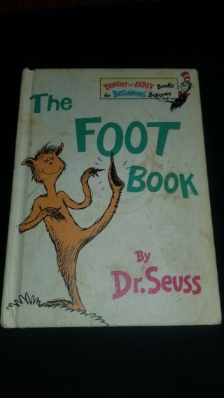 Vintage 1968 Dr.  Seuss: The Foot Book