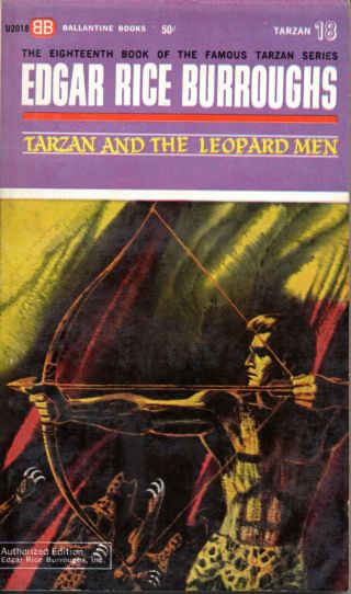 Tarzan And The Leopard Men By Edgar Rice Burroughs Ballantine Pb 1964