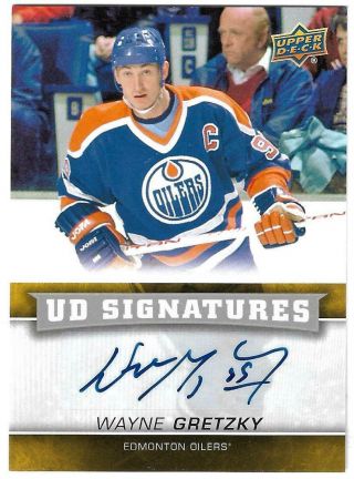 Wayne Gretzky 2013 - 14 Upper Deck Series 2 Ud Signatures Uds - Wg Oilers Auto