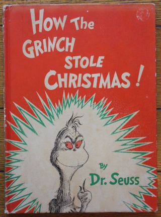 How The Grinch Stole Christmas Dr.  Suess 1957 Hardcover