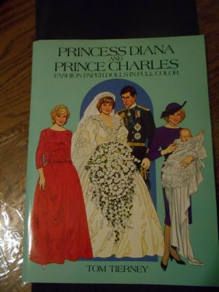Diana Princess Of Wales Paper Doll Books (2) Plus Royal Wedding Souvenir Book