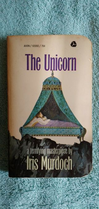 The Unicorn By Iris Murdoch,  1965 Avon Pb,  - Vg,  Unique Rounded Corners