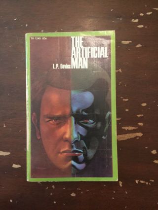 1968 The Artificial Man By L P Davies Paperback Scholastic Books 1st Printing