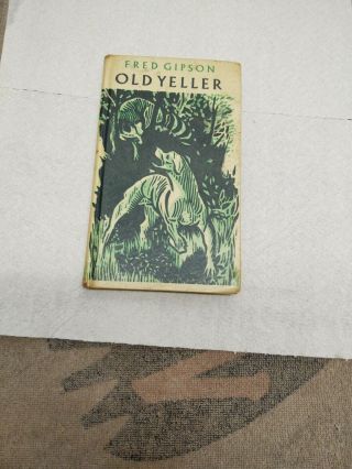 Old Yeller Fred Gipson 1st First Perennial Library Edition 1964 Hard Cover Book