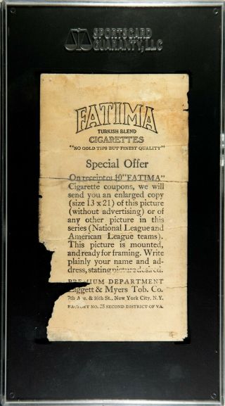 1913 T200 Fatima Detroit Americans Ty Cobb SGC 2