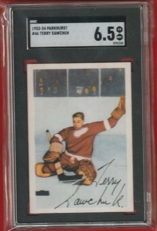1953 - 54 Parkhurst Terry Sawchuk 46 Sgc 6.  5  (see Pictures)