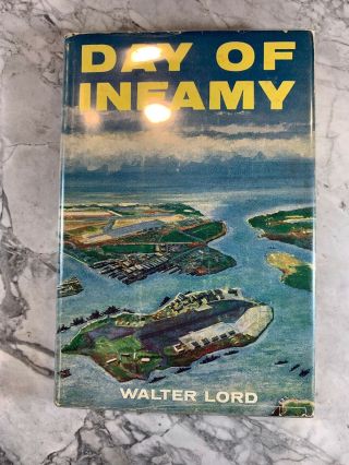 1957 Antique War History Book " Day Of Infamy " Pearl Harbor
