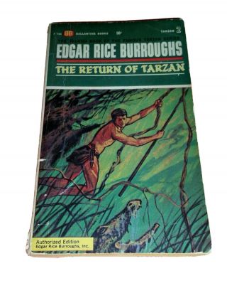 The Return Of Tarzan 2 By Edgar Rice Burroughs.  2nd 1963 Paperback