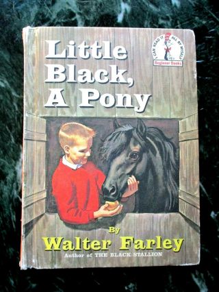 Little Black A Pony Vintage Dr Seuss Beginner Book Walter Farley Stallion Author