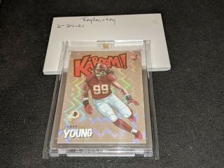 2020 Panini Absolute Football Chase Young Kaboom Rc Ssp Case Hit Nfl Droy