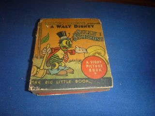 1934 Big Little Book Mickey Mouse Presents Walt Disney Silly Symphonies Book