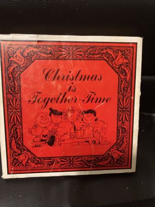 Christmas Is Together Time Peanuts 1964 Charles Schulz 1st Edition Hc & Dj Book