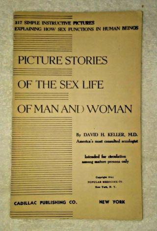 Vintage 1941 Picture Stories Of The Sex Life Of Man And Woman David H.  Keller