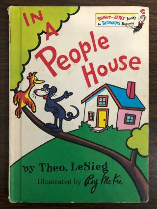 Antique Book In A People House By Theo.  Lesieg Hardcover 1972 326
