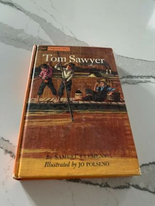 Vintage Book The Adventures Of Tom Sawyer Samuel Clements 1963 Antique Books Old