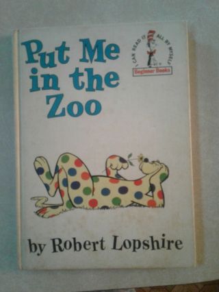 1960 Book Club Edition Put Me In The Zoo Hc I Can Read Beginner Books Dr.  Seuss