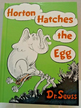 Vintage 1968 Dr.  Seuss Horton Hatches The Egg.  Hardcover