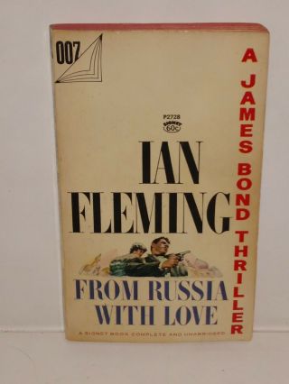 From Russia With Love Ian Fleming James Bond Signet Vintage Paperback 1957