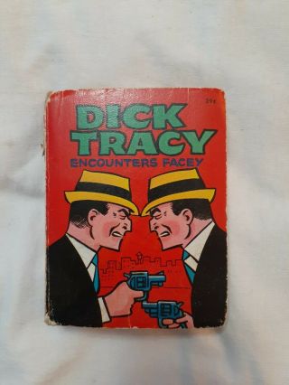 A Big Little Book Dick Tracy - Encounters Facey - 1967 Rare Htf