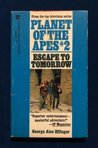 Tv Tie - In Pb Planet Of The Apes 2: Escape To Tomorrow (award 1st 1975) Effinger