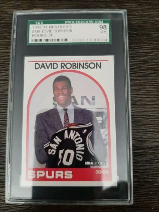 1989 - 1990 Hoops David Robinson Spurs 138 Basketball Card Sgc 98 Gem