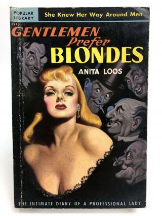 Gentlemen Prefer Blondes Anita Loos Popular 221 Diary 1st Printing