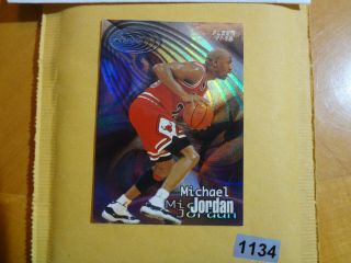 1997 - 98 Fleer Zone 10 Michael Jordan Insert Card Hof Bulls