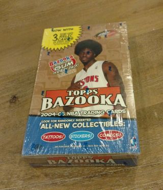 2004 - 05 Topps Bazooka Basketball Factory Hobby Box