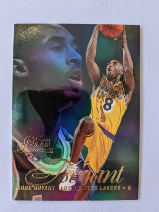 Kobe Bryant Rookie Card 1996 Flair Showcase Row 2 31 Sharp Corners And Edges