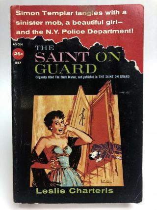 The Saint On Guard Leslie Charteris Avon 827 Crime Mystery