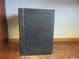 Old Elements Of Structural Drawing Book Engineering Blueprint Tool Hardware Work