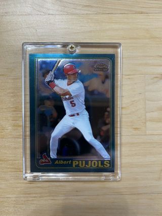 2001 Albert Pujols Topps Chrome Traded T247 Rookie Rc Card