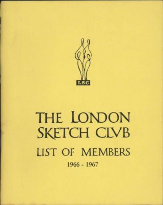 The London Sketch Club.  1966 - 1967.  List Of Members L6.  38