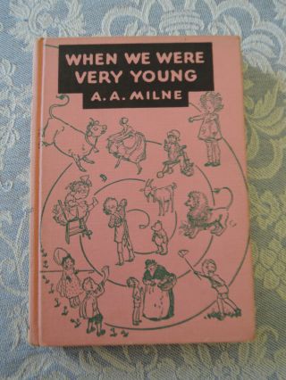 When We Were Very Young By A.  A.  Milne Illus Ernest H Shepard Hc W/o Dj 1950