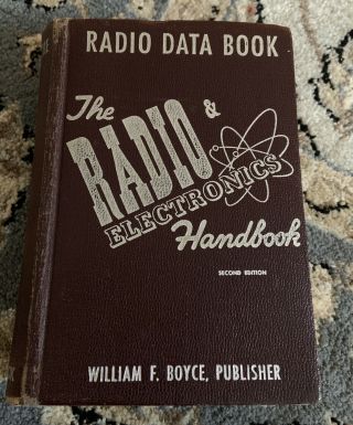 Vintage Radio Book The Radio And Electronics Handbook Boyce 1950