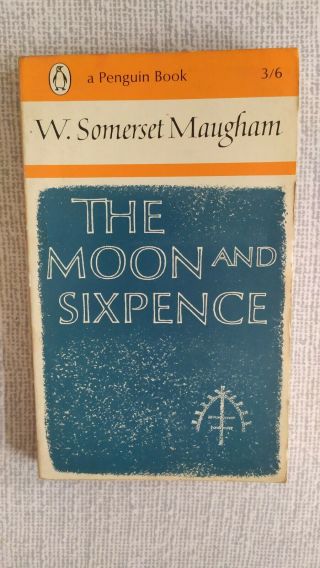 Vintage Paperback Pulp Kitsch The Moon And Sixpence W Somerset Maugham Penguin