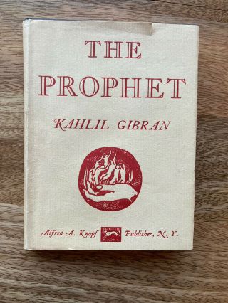 The Prophet,  Khalil Gibran,  1963 Knopf Pocket Edition Hc Dj