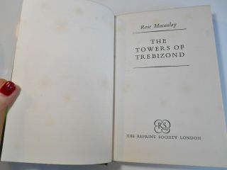 Vintage 1956 THE TOWERS OF TREBIZOND ROSE MACAULAY RS HB Book 3