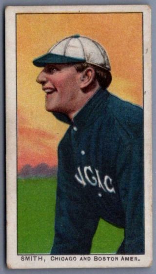 1909 - 11 Piedmont Cigarettes T206 Frank Smith White Cap Vg (hall Of Famer)