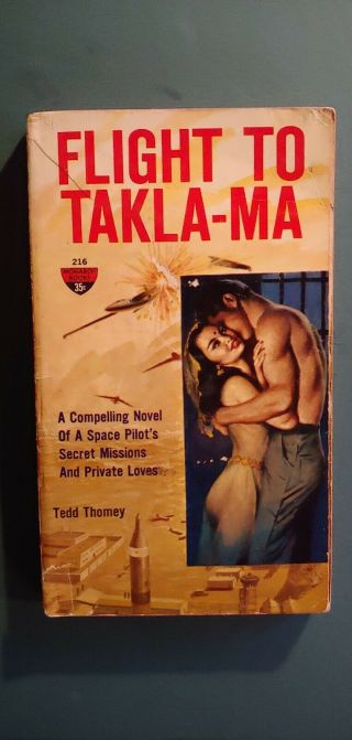 Flight To Takla - Ma By Ted Thomay,  1961 Monarch Pb,  - Vg,  Ray Johnson Cvr