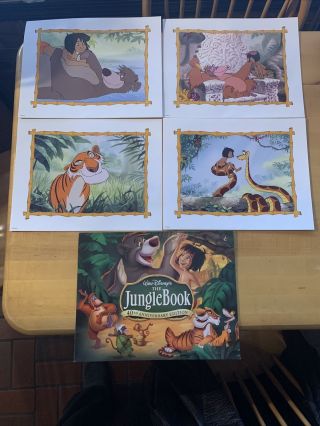 Disney’s The Jungle Book 40th Anniversary Lithograph Setof 4 Folder