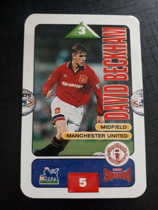 1995 - 96 Subbuteo Squads David Beckham Rookie Card 3