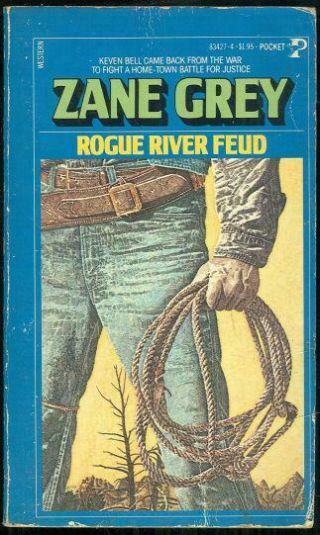 Rogue River Feud By Zane Grey 1975 Vintage Paperback Classic Western