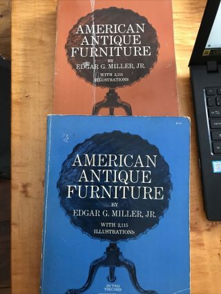 American Antique Furniture By Edgar G.  Miller Jr.  Vol 1 & 2 Paperback