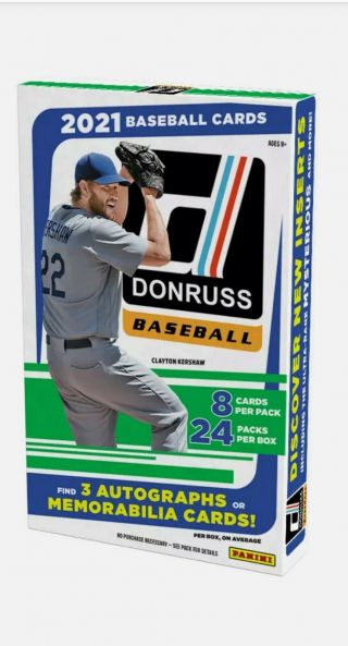 2021 Panini Donruss Hobby Baseball Box -