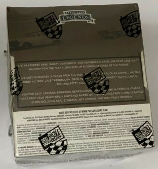 2007 Press Pass Legends Factory NASCAR Racing Hobby Edition Box HTF 3