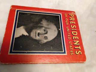 Vintage Historical Books,  Rand Mcnally Presidents Of Our United States,  1935